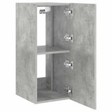 TV Wall Cabinet with LED Lights Concrete Grey 30.5x35x70 cm 837238
