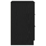 Bedside Cabinet Black Oak 40 x 65 x 65 cm Engineered Wood 862767