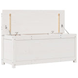 Bench White 110x41x76.5 cm Solid Wood Pine 823555