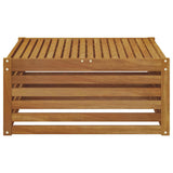 Outdoor Table Solid Acacia Wood Natural 79 x 79 x 37 cm 900556