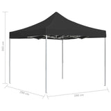Professional Folding Party Tent Aluminium 3x3 m Anthracite 45483