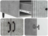 Sideboard Concrete Grey 66 x 34.5 x 95 cm Engineered Wood 894898