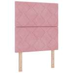 ZNTS Bed Frame Pink 80x200 cm Velvet 3344974