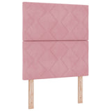 ZNTS Bed Frame Pink 80x200 cm Velvet 3344974