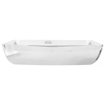 Wash Basin 71x38x13.5 cm Ceramic Silver 143479