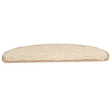 Stair Mats 10 pcs 65x21x4 cm Cream Half Round Large 149807