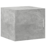 Slim Storage Cabinet Concrete Grey 45x42.5x225 cm Engineered Wood 3281297