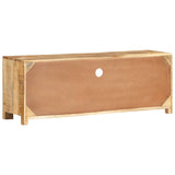 TV Cabinet 110x30x40 cm Rough Mango Wood 338026