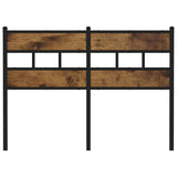 Replace Headboard Smoked Oak 135 cm Iron and Engineered Wood 4017085