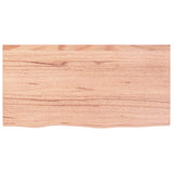 Basin Shelf Wall Mounted Steel and Solid Wood Oak 3302566