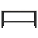 Dining Bench 2 pcs White 100 x 32.5 x 49 cm Solid pine wood 873789