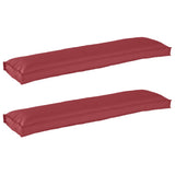 Pallet Cushion Set 2 pcs Wine Red 150 x 40 x 8 cm Oxford Fbric 42001714