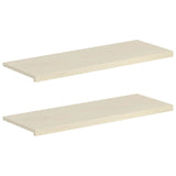 Window Sills 2 pcs White 110 x 40 x 2 cm Solid Oak Wood 42049924