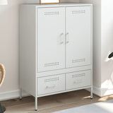 Highboard White 68x39x101.5 cm Steel 843113