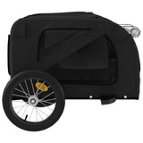 Pet Bike Trailer Black Oxford Fabric and Iron 93877