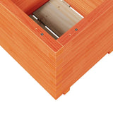 Garden Planter Wax Brown 50x50x49.5 cm Solid Wood Pine 847355
