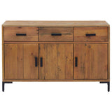 Sideboard Brown 110x35x70 cm Solid Pinewood 349919