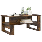 Coffee Table Smoked Oak 90 x 50 x 40 cm Engineered Wood 8000216