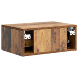 Wall-Mounted Bedside Cabinet 2 pcs Old Wood 49 x 34.5 x 20 cm 898122
