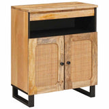 Sideboard with Storage Brown 60 x 33 x 75 cm Solid Mango Wood 4018069
