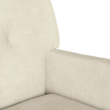 Chesterfield Bench Cream 112 x 65.5 x 75 cm Velvet 42019293