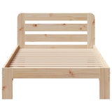 Bed Frame without Mattress 90x200 cm Solid Wood Pine 855540