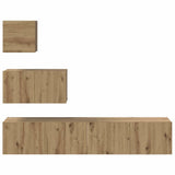 TV Cabinet Set Wall-mounted 4 pcs Artisan Oak Engineered Wood 3393437