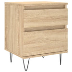 ZNTS Bedside Cabinets 2 pcs Sonoma Oak 40x35x50 cm Engineered Wood 830675