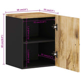Bathroom Wall Cabinet 38x33x48 cm Solid Wood Mango 351990