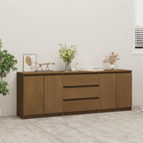 Side Cabinet Honey Brown 180x36x65 cm Solid Pinewood 3094296