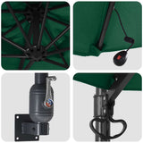 Garden Parasol Green 248 x 248 x 148 cm Polyester and Steel 42003244
