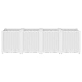 Garden Planter White 160x40x53 cm PP 367859