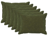Cushion Cover 6 pcs HOUTEN Green 60 x 60 cm Microfiber Fleece 920784
