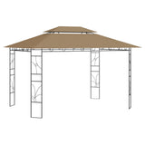 Gazebo 4x3x2.7 m Taupe 160 g/m 313916