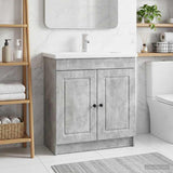 Bathroom under Sink Cabinet Concrete Grey 78.5 x 37.5 x 81 cm 890077