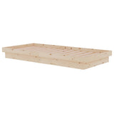 Bed Frame without Mattress Solid Wood Single 819937