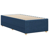 Bed Frame without Mattress Blue 90x190 cm Single Fabric 3284906