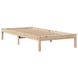 Bed Frame without Mattress 75x190 cm Small Single Solid Wood Pine 3305706