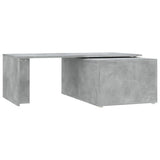 ZNTS Coffee Table Concrete Grey 150x50x35 cm Engineered Wood 801341