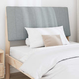 Upholstered Headboard Light Grey 100 cm Solid Pine Wood 879409