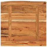 Desk Top 80x80x3.8 cm Square Solid Wood Acacia Live Edge 370314