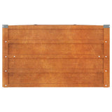 Garden Raised Bed Rusty 400x80x45 cm Corten Steel 151964
