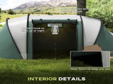 Camping Tent with 2 Bedrooms and Living Area, 3000mm Waterproof Family Tent, for Fishing Hiking T3398P349023
