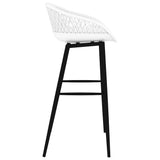 7 Piece Bar Set Black and White 3057390