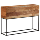 Console Table 110x30x75 cm Solid Wood Acacia and Iron 376067