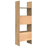 Book Cabinet Artisan Oak 60 x 35 x 180 cm Engineered Wood 875022