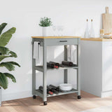 Kitchen Trolley MONZA 60x40x88.5 cm Solid Wood Pine 376092