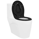 Toilet Seat Black 47 x 37 x 4 cm Duroplast 42002352