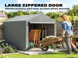 179 x 120cm Temporary Garden Shed, with Accessories - Light Grey T3398P549960