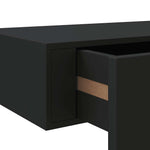 Wall-mounted Drawer Shelves 2 pcs Black 60x23.5x10cm MDF 330258